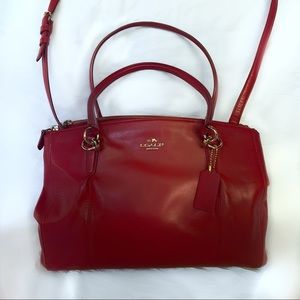 Red Coach Handbag